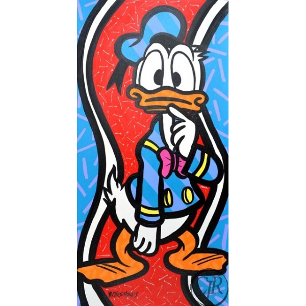 Valter Morais Acrylic on Canvas:"Bewildered Donald"