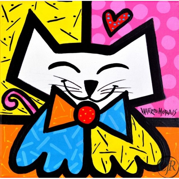 Valter Morais Acrylic on Canvas:"Cat 3"