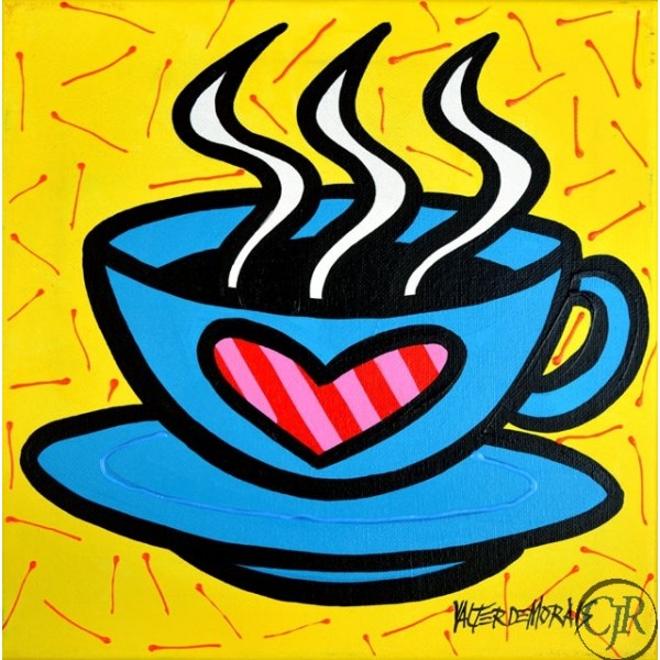 Valter Morais Acrylic on Canvas:"Coffee Cup 1"