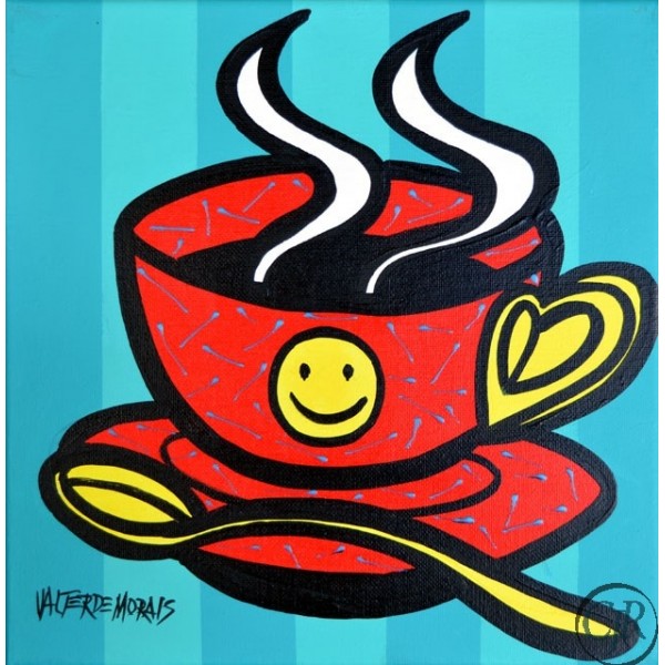 Valter Morais Acrylic on Canvas:"Coffee Cup 3"