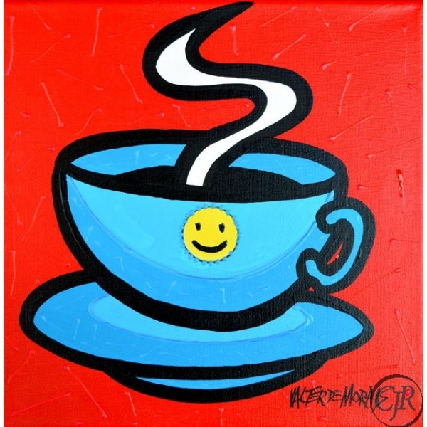 Valter Morais Acrylic on Canvas:"Coffee Cup 4"