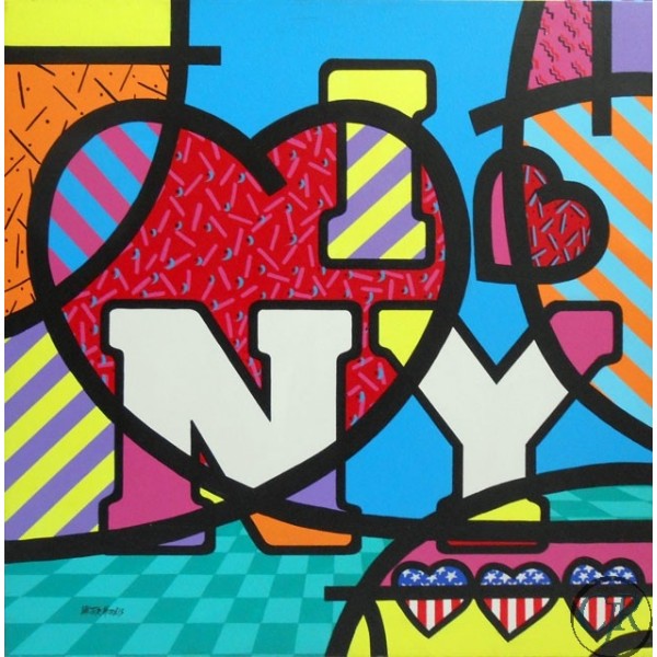 Valter Morais Acrylic on Canvas:"I Love New York"