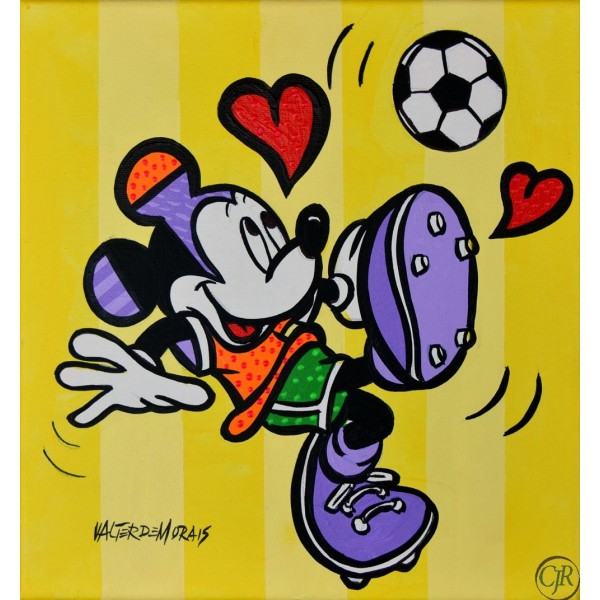 Valter Morais Acrylic on Canvas:"Minnie Go For It"