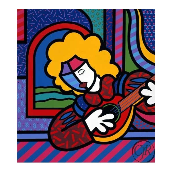 Valter Morais Giclee on Canvas:"Guitarist"