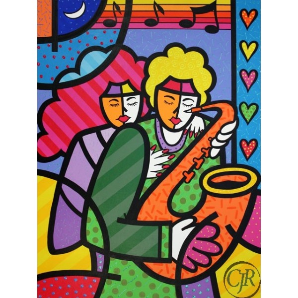 Valter Morais Giclee on Canvas:"The Sax Player"