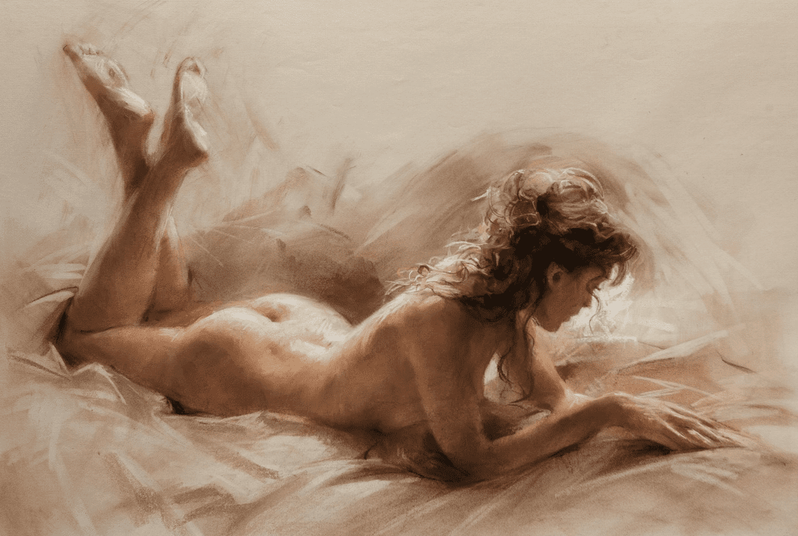 Vicente Romero Artist Signed 20.8 x 31 Limited Edition Canvas Giclee:"Serenity"