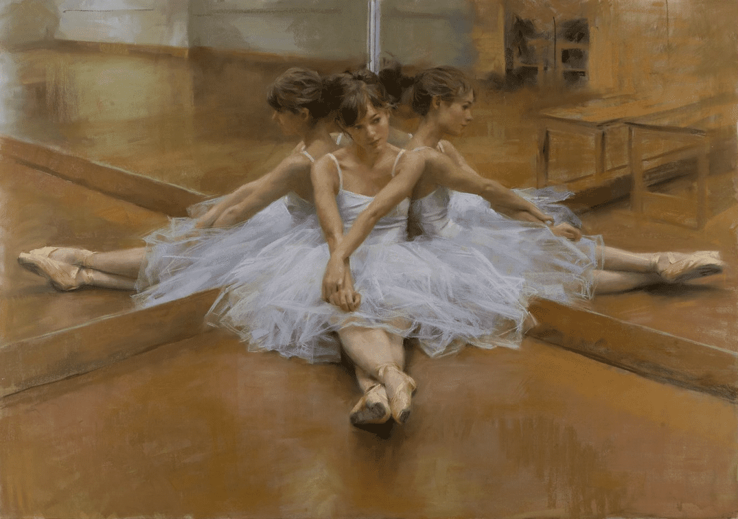 Vicente Romero Artist Signed 26.6 x 38 Limited Edition Canvas Giclee:"Taking a Break"