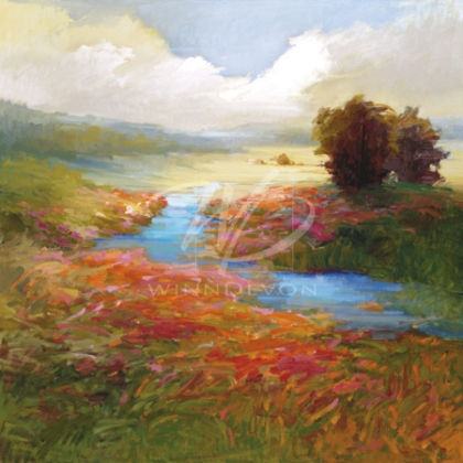 Vicki McMurry Limited Edition Hand-Embellished Giclee on Canvas:"Brilliant Blossoms"