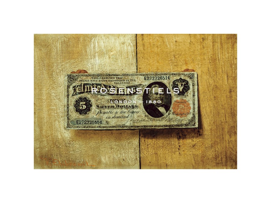 Victor Dubreuil Hand Numbered Limited Edition Print on Paper :"Five Dollar Bill"