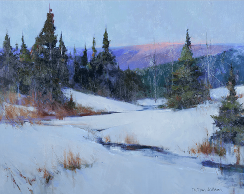 R. Tom Gilleon Artist Signed and Numbered Limited Edition Canvas Giclee:"Beaver Creek"