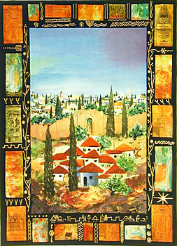Victor Shrem Limited Edition Serigraph on Paper: "Yamin Moshe"