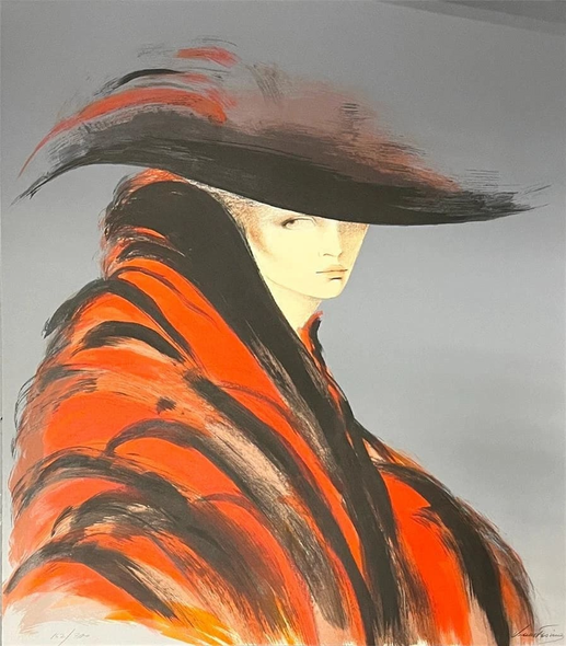 Victoria Montesinos Signed Limited Edition Print on Paper: "Dama misteriosa "