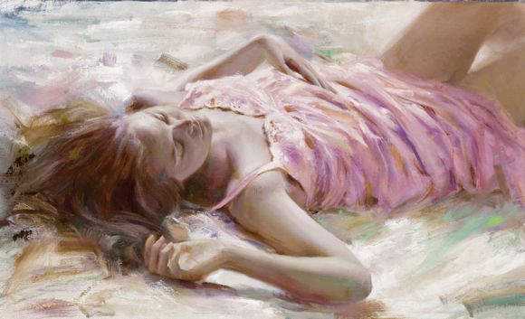 Vidan Hand Signed and Numbered Limited Edition Canvas Giclee :" Seduction "