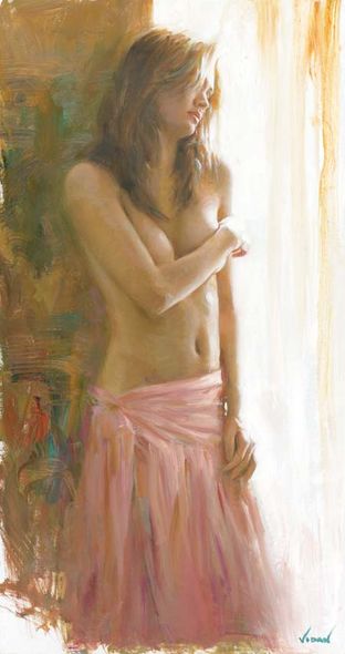 Vidan Hand Signed and Numbered Limited Edition Lithograph on Paper:"Dawn's Reflection"