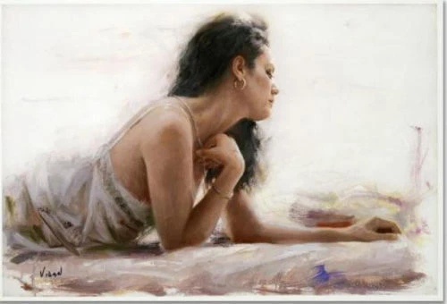 Vidan Signed and Numbered Giclee Canvas: "Apres Midnight"