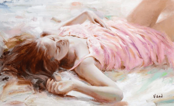 Vidan (Vittorio Dangelico) Limited Edition Giclee on Canvas: "Seduction"