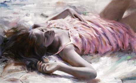 Vidan (Vittorio Dangelico) Limited Edition Giclee on Canvas: "Seduction"