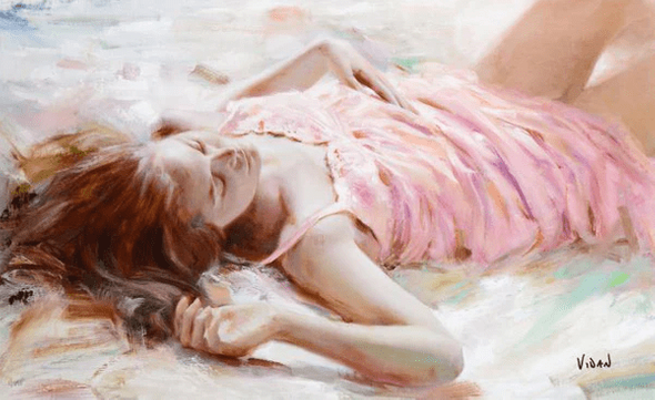 Vidan (Vittorio Dangelico) Limited Edition Giclee on Canvas: "Seduction"