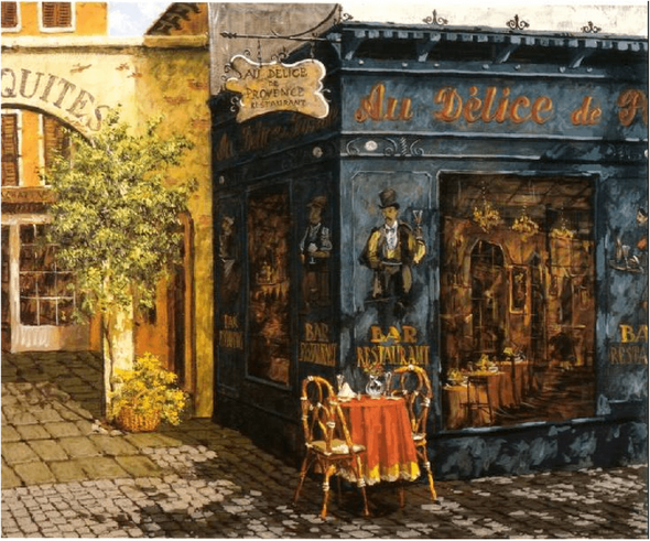 Viktor Shvaiko Artist Signed Limited Edition Serigraph on paper:"Afternoon Shadows"
