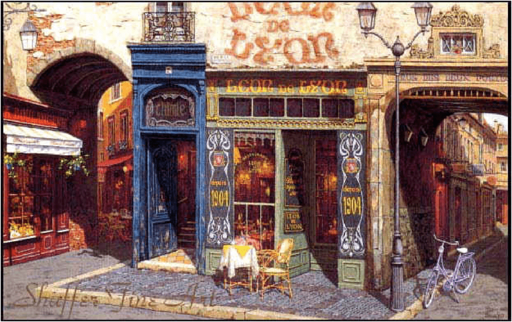 Viktor Shvaiko Artist Signed Limited Edition Serigraph on paper:"Leon De Lyon -Paper"