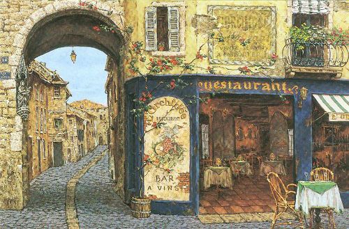 Viktor Shvaiko Limited Edition Hand Embellished Serigraph on Canvas: "L Orchidee"