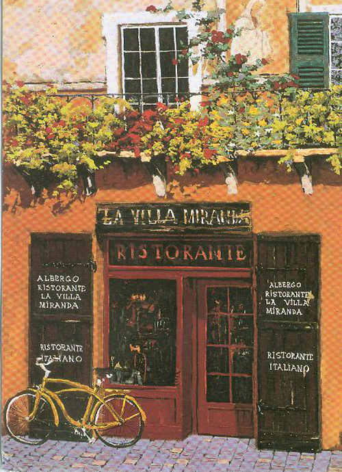 Viktor Shvaiko Limited Edition Hand Embellished Serigraph on Canvas: "La Villa Miranda"