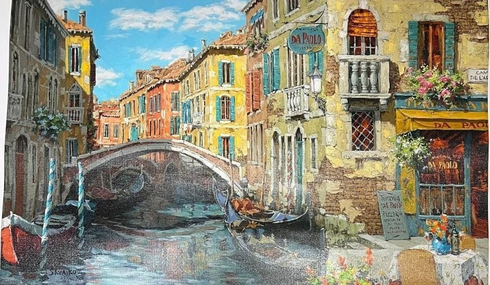 Viktor Shvaiko Signed Limited Edition Canvas: "Reflection Of Venice " Viktor Shvaiko Signed Limited Edition Canvas: "Reflection Of Venice "