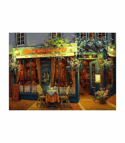 Viktor Shvaiko Signed Limited Edition Embellished Canvas Giclee: "London at Night" Viktor Shvaiko Signed Limited Edition Embellished Canvas Giclee: "London at Night"
