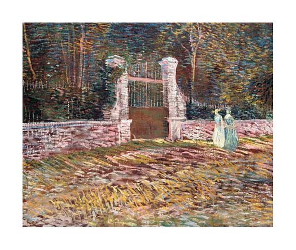 Vincent Van Gogh Fine Art Open Edition Giclée:"Entrance to the Voyer-D'Argenson Park at Asnieres"
