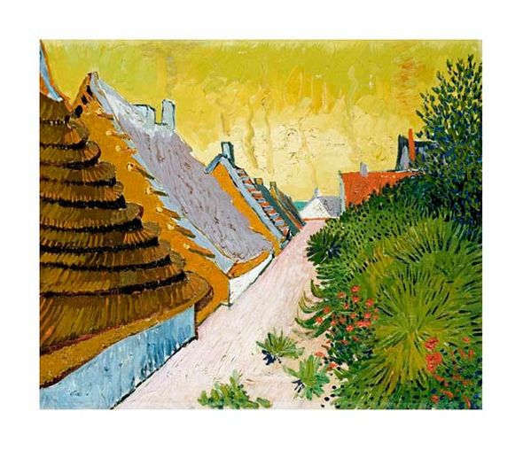 Vincent Van Gogh Fine Art Open Edition Gicl&eacute;e:"Farmhouses at Saintes-Maries"
