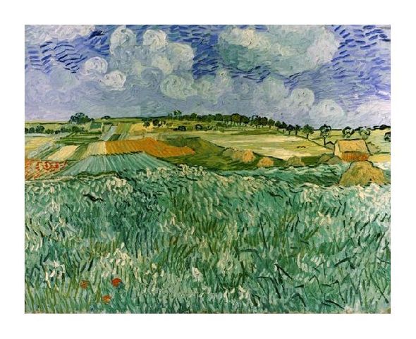 Vincent Van Gogh Fine Art Open Edition Giclée:"Plain Near Auvers"