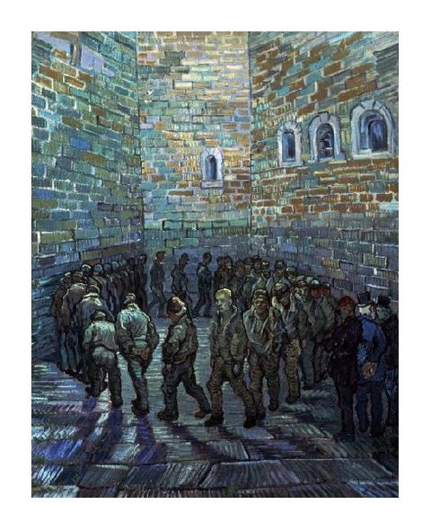 Vincent Van Gogh Fine Art Open Edition Gicl&eacute;e:"Prisoner's Exercising (After Dore)"