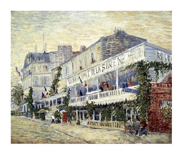 Vincent Van Gogh Fine Art Open Edition Gicl&eacute;e:"Restaurant de la Sirene at Asnieres 1887"
