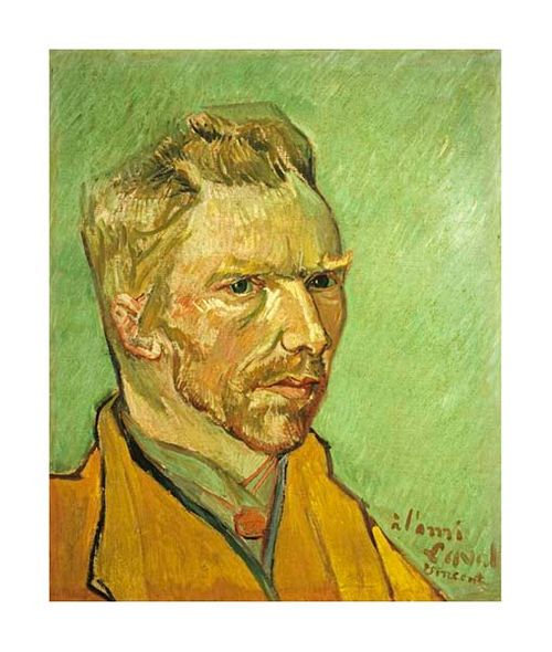 Vincent Van Gogh Fine Art Open Edition Gicl&eacute;e:"Self Portrait"