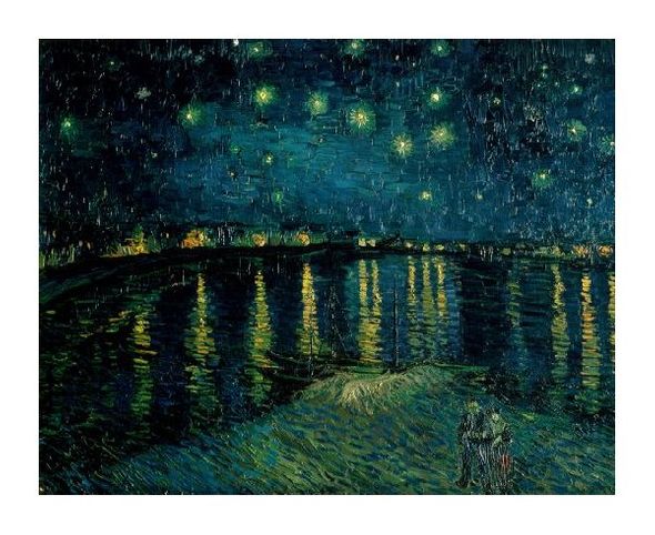 Vincent Van Gogh Fine Art Open Edition Giclée:"Starlight Over the Rhone"