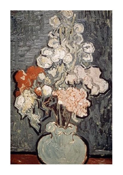 Vincent Van Gogh Fine Art Open Edition Gicl&eacute;e:"Still Life: Vase with Rose-Mallows"