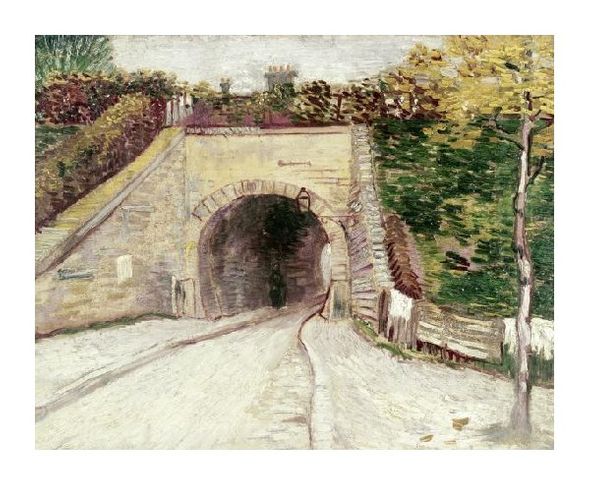 Vincent Van Gogh Fine Art Open Edition Gicl&eacute;e:"Tunnel Through Hillside"