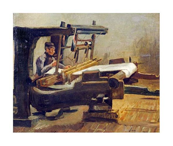 Vincent Van Gogh Fine Art Open Edition Gicl&eacute;e:"Weaver:the Whole Loom, Facing Right"