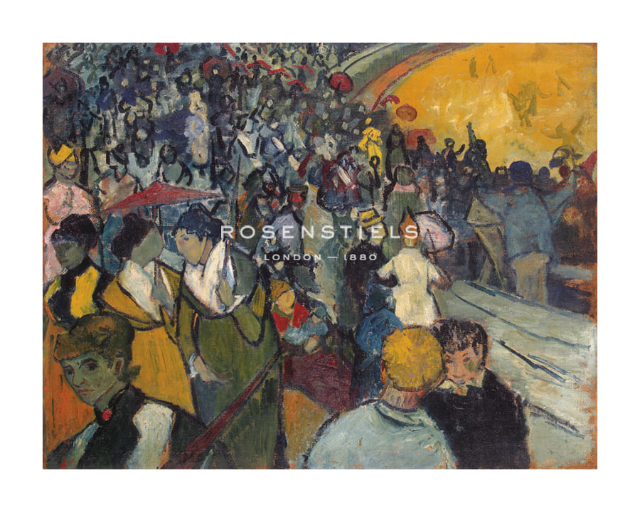 Vincent Van Gogh Hand Numbered Limited Edition Print on Paper :"Arena at Arles Spectators in the Arena at Arles"