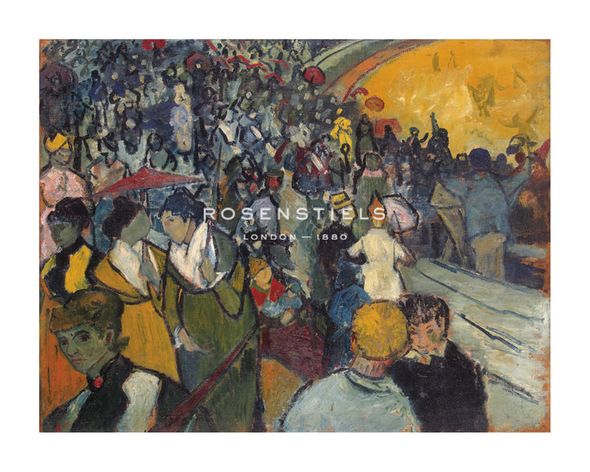 Vincent Van Gogh Hand Numbered Limited Edition Print on Paper :"Arena at Arles Spectators in the Arena at Arles"
