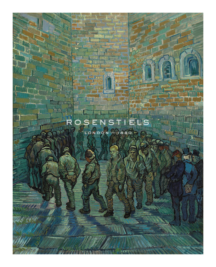 Vincent Van Gogh Hand Numbered Limited Edition Print on Paper :"The Prison Courtyard, 1890"