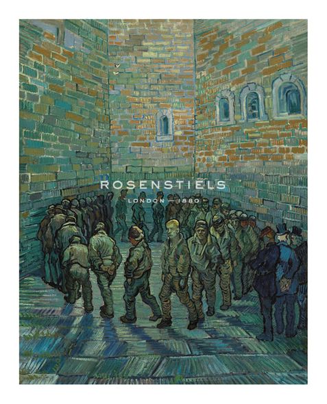 Vincent Van Gogh Hand Numbered Limited Edition Print on Paper :"The Prison Courtyard, 1890"