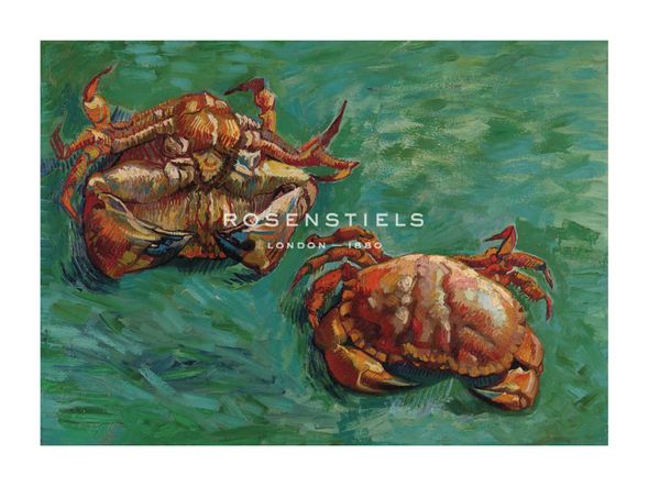 Vincent Van Gogh Hand Numbered Limited Edition Print on Paper :"Two Crabs, 1889"