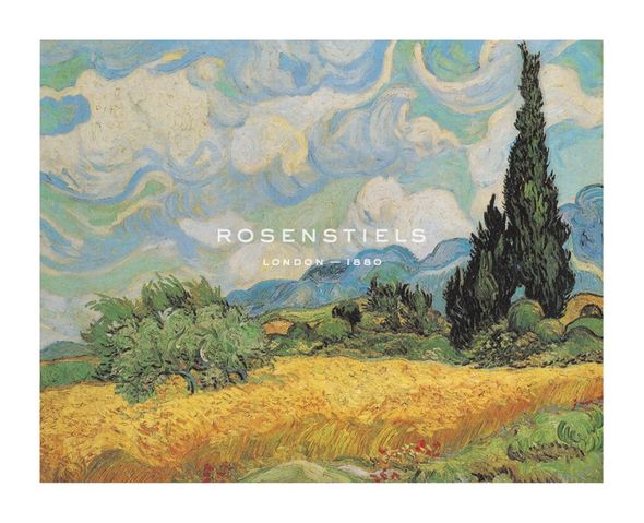 Vincent Van Gogh Hand Numbered Limited Edition Print on Paper :"Wheat Field With Cypresses"