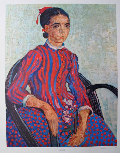 Vincent Van Gogh Plate Signed Lithograph:"La Mousme 1960"