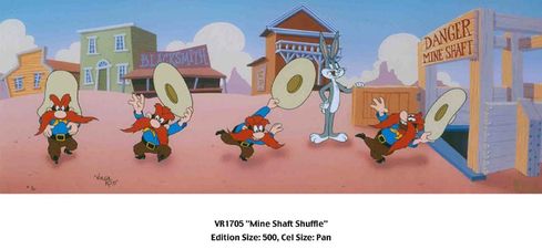 Virgil Ross Limited Edition Animation Art:"Mine Shaft Shuffle" Virgil Ross Limited Edition Animation Art:"Mine Shaft Shuffle"