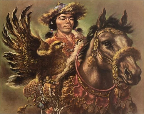Virginia Dan Signed Limited Edition Lithograph Print: "Warrior" Virginia Dan Signed Limited Edition Lithograph Print: "Warrior"