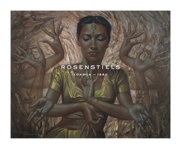 Vladimir Tretchikoff Hand Numbered Limited Edition Print on Paper :"Hindu Dancer"