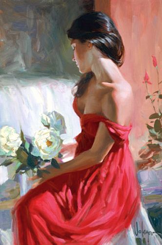 Vladimir Volegov Limited Edition Hand Embellished Giclee on Canvas:"From a Rose"