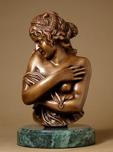 Waager Handcrafted Solid Bronze Sculpture:"Half Revealed" Waager Handcrafted Solid Bronze Sculpture:"Half Revealed"